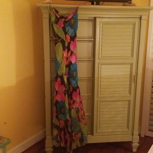 CACHE fish tail floral print sz 6